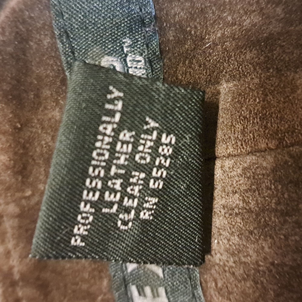 Express Chic Brown Pencil Skirt Suede Leather - Picture 3 of 4